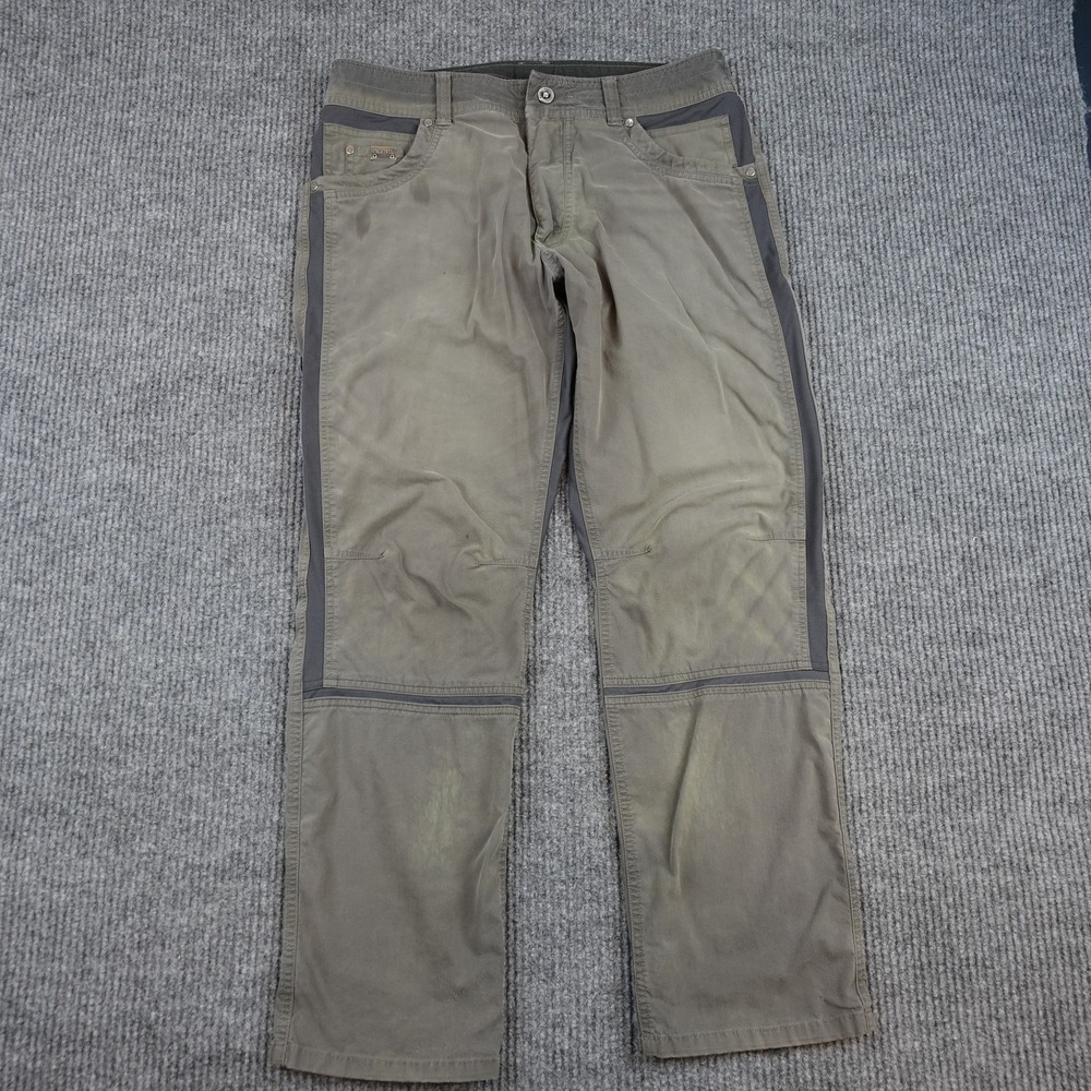 Kuhl Radikl Pants Mens 34x30 Green Hiking Outdoor Stretch Pockets